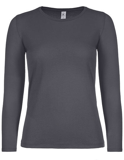 Women´s T-Shirt #E150 Long Sleeve von B&C BE INSPIRED – Produkt- und Farbansicht für Textildruck und Stickerei