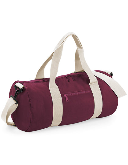 BagBase Original Barrel Bag in Burgundy – mit Firmenlogo individualisierbar