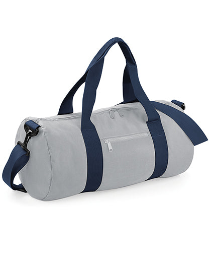 BagBase Original Barrel Bag in Light Grey – mit Firmenlogo individualisierbar