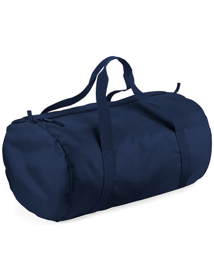 BagBase Packaway Barrel Bag in French Navy – mit Firmenlogo individualisierbar