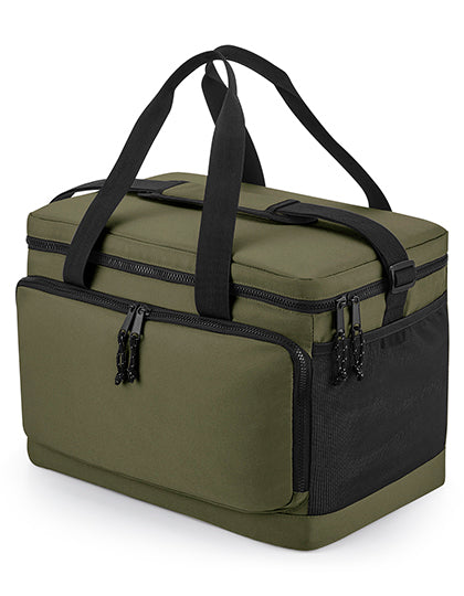 BagBase Recycled Large Cooler Shoulder Bag in Military Green – mit Firmenlogo individualisierbar
