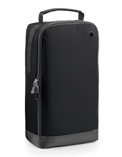 BagBase Athleisure Sports Shoe / Accessory Bag in Black – mit Firmenlogo individualisierbar