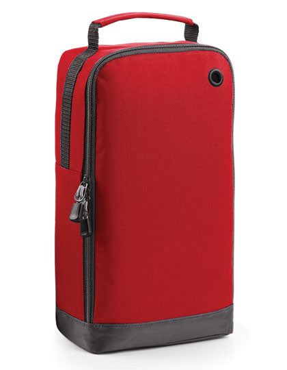 BagBase Athleisure Sports Shoe / Accessory Bag in Classic Red – mit Firmenlogo individualisierbar