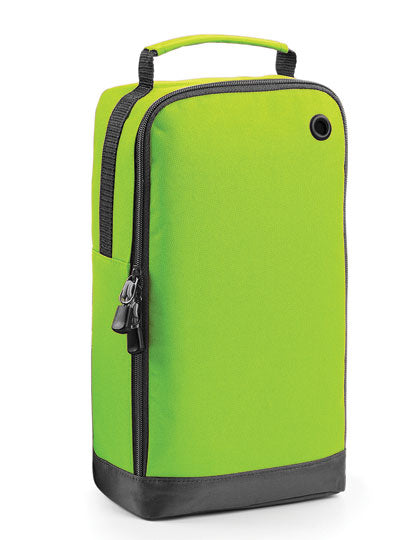BagBase Athleisure Sports Shoe / Accessory Bag in Lime Green – mit Firmenlogo individualisierbar