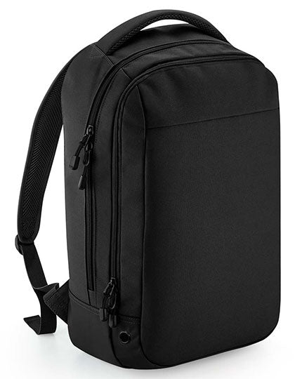 BagBase Athleisure Sports Backpack in Black – mit Firmenlogo individualisierbar