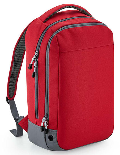 BagBase Athleisure Sports Backpack in Classic Red – mit Firmenlogo individualisierbar