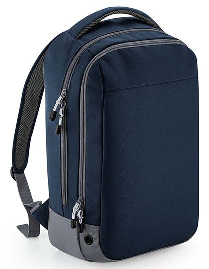 BagBase Athleisure Sports Backpack in French Navy – mit Firmenlogo individualisierbar