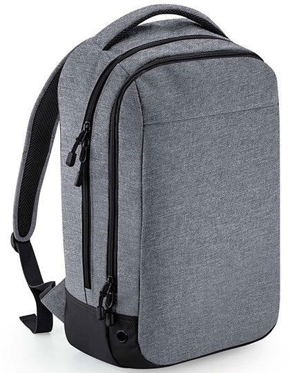 BagBase Athleisure Sports Backpack in Grey Marl – mit Firmenlogo individualisierbar