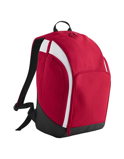 BagBase Teamwear Backpack in Red – mit Firmenlogo individualisierbar