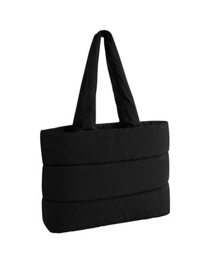 BagBase Quilted tote Bag in Black – mit Firmenlogo individualisierbar