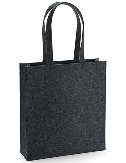 BagBase Felt Bag in Charcoal Melange – mit Firmenlogo individualisierbar