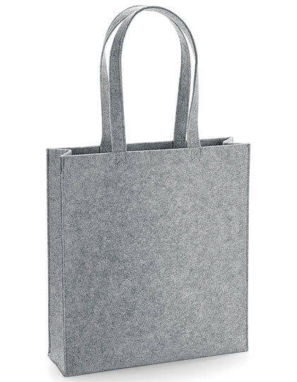 BagBase Felt Bag in Grey Melange – mit Firmenlogo individualisierbar