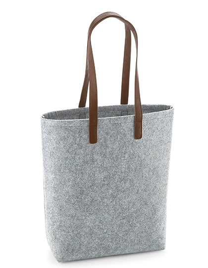BagBase Premium Felt Bag in Grey Melange – mit Firmenlogo individualisierbar