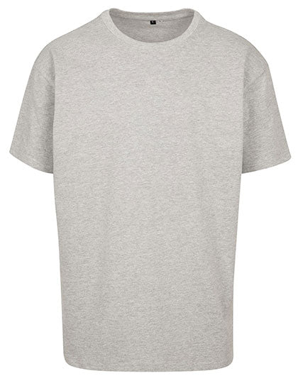Build Your Brand Heavy Oversize Tee BY102 in Grey (Heather)