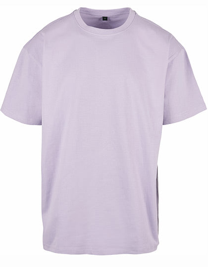 Build Your Brand Heavy Oversize Tee BY102 in Lilac