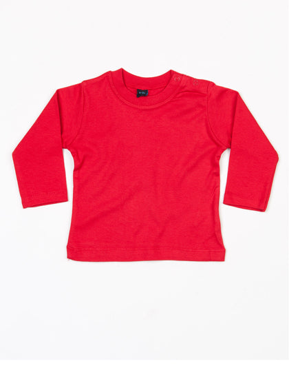 Baby Long Sleeve T von Babybugz – Produkt- und Farbansicht für Textildruck und Stickerei