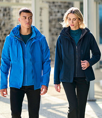 3-in-1 Jacke aus Stretchmaterial