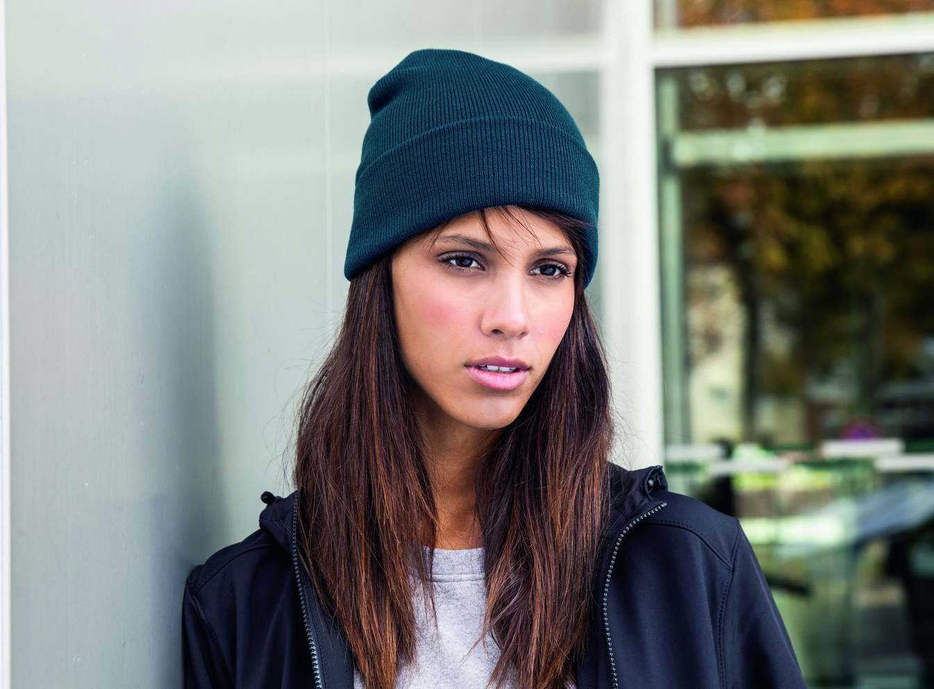 Stylische Beanie aus Polyacryl für den Winter