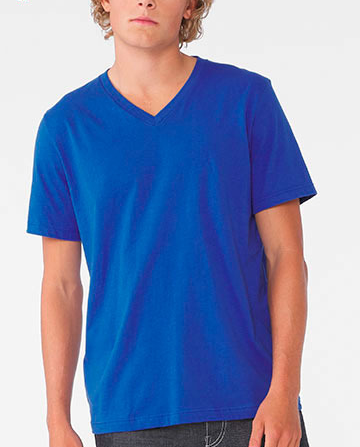 Unisex Jersey Short Sleeve V-Neck Tee