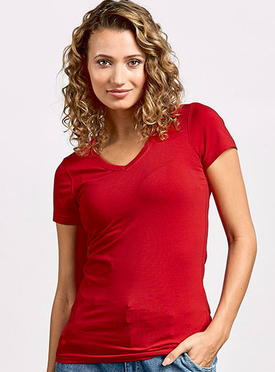 Women´s Slim Fit V-Neck-T