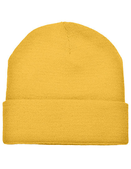 L-merch Strickmütze C700 in Dark Yellow