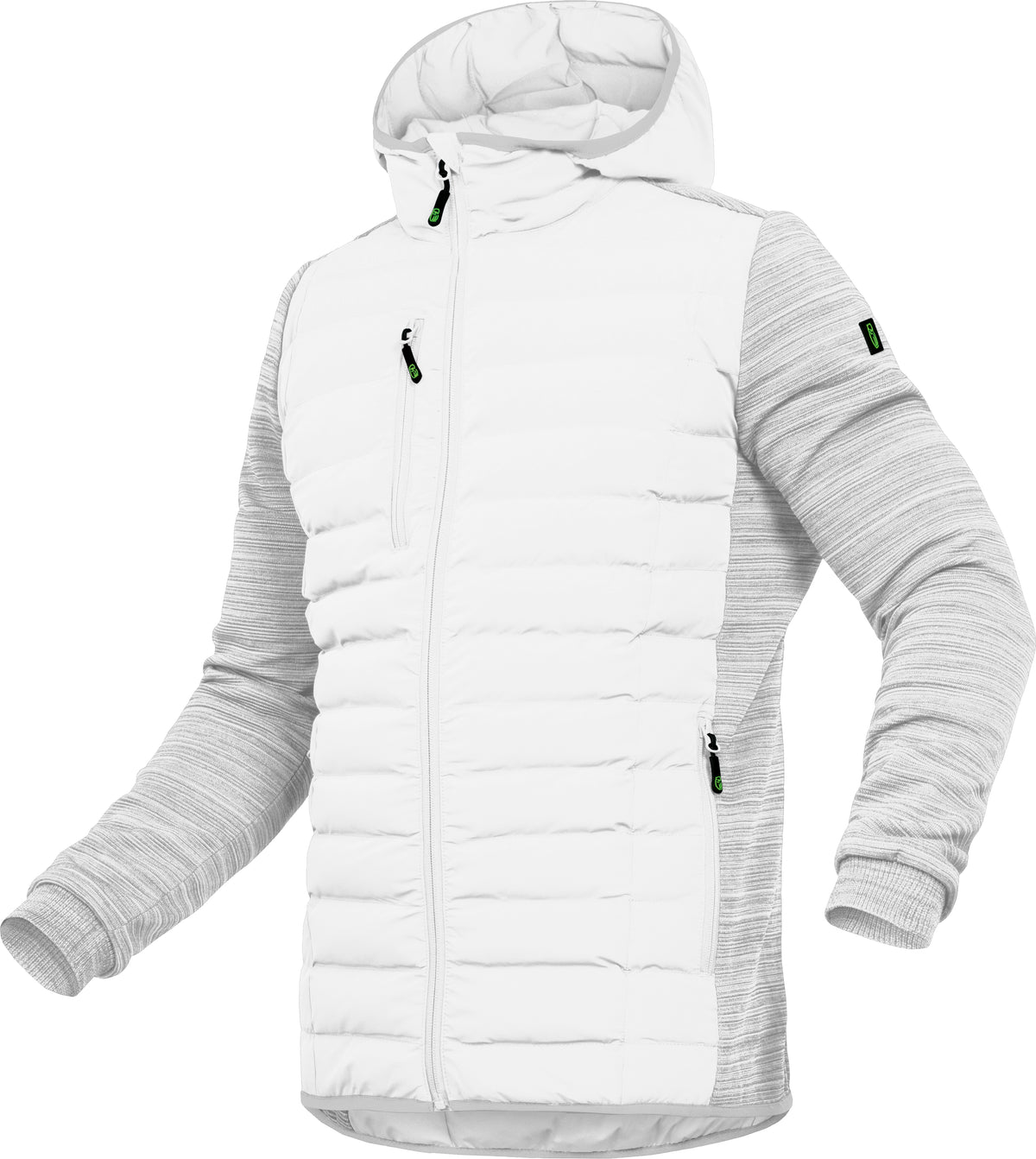 Steppstoffjacke mit Kapuze von Leibwächter – Produkt- und Farbansicht für Textildruck und Stickerei