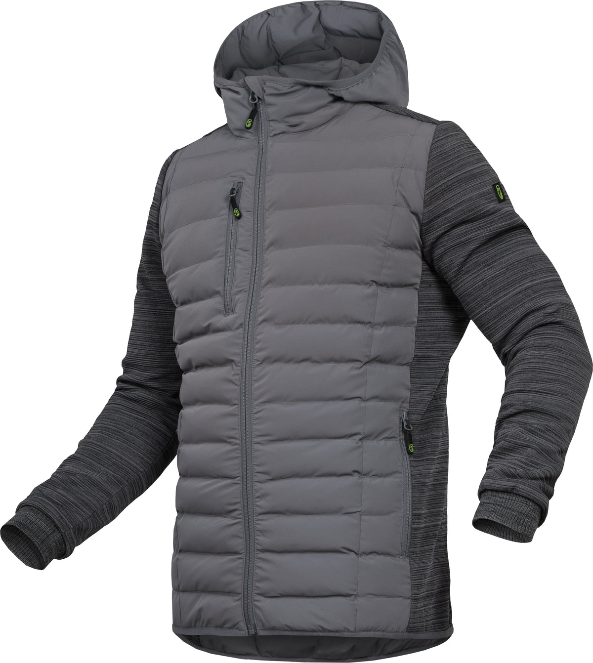 Steppstoffjacke mit Kapuze von Leibwächter – Produkt- und Farbansicht für Textildruck und Stickerei