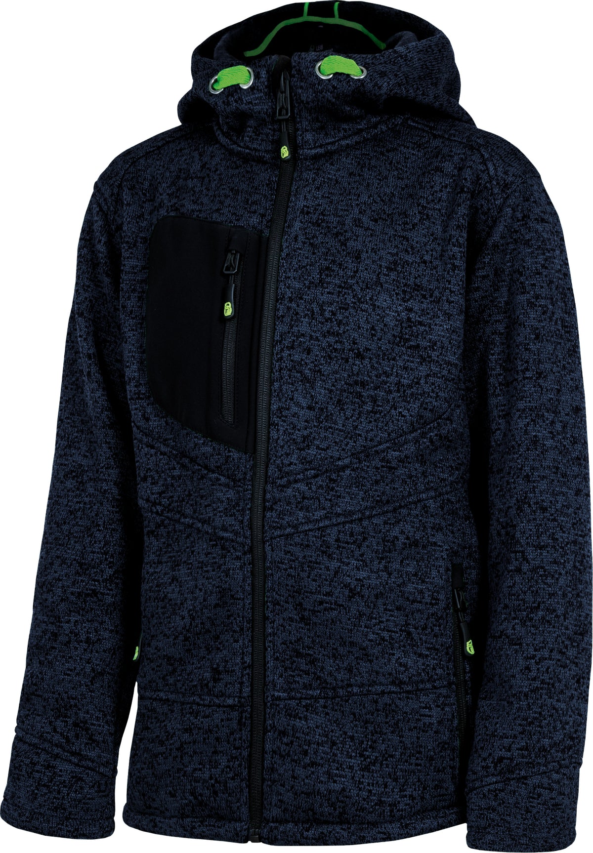 Kinderjacke aus Melange-Strick von Leibwächter – Produkt- und Farbansicht für Textildruck und Stickerei