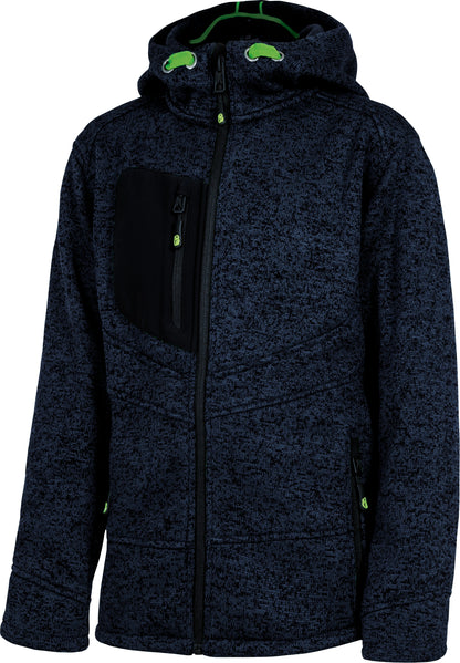 Kinderjacke aus Melange-Strick