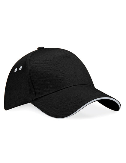 Kontrast-Cap mit Rip-Strip™-Größeneinsteller von Beechfield – Produkt- und Farbansicht für Textildruck und Stickerei