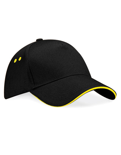 Kontrast-Cap mit Rip-Strip™-Größeneinsteller von Beechfield – Produkt- und Farbansicht für Textildruck und Stickerei