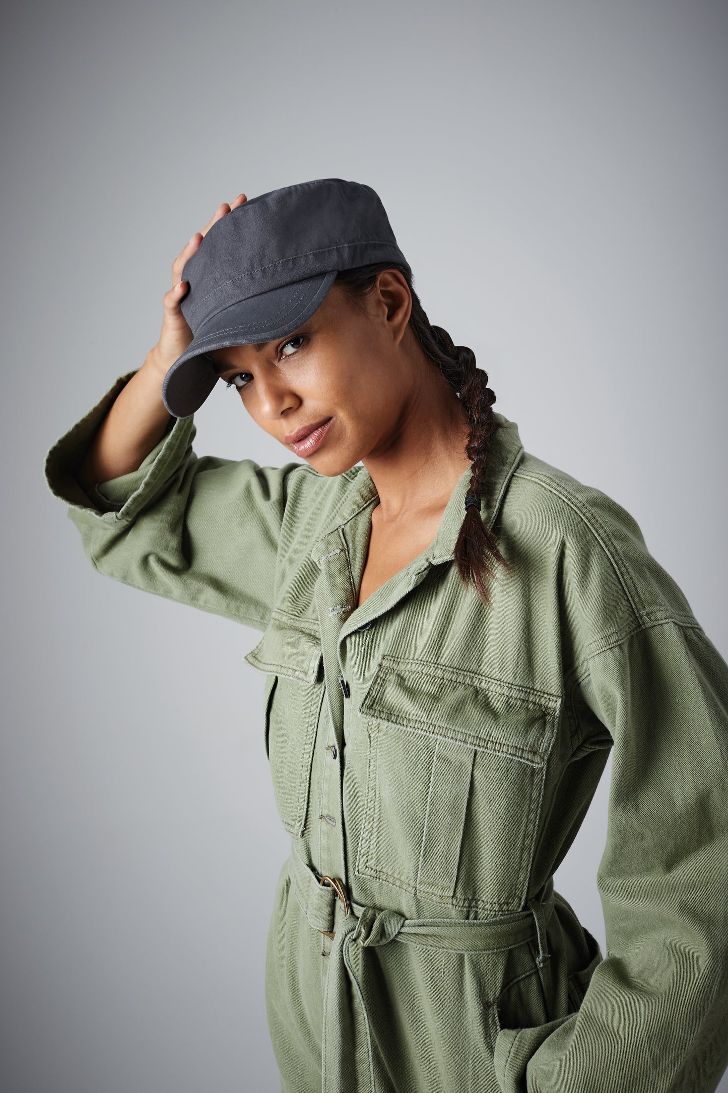 Military/Cuba-Cap aus schwerer Baumwolle