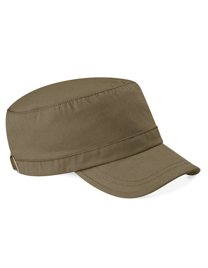 Military/Cuba-Cap aus schwerer Baumwolle von Beechfield – Produkt- und Farbansicht für Textildruck und Stickerei