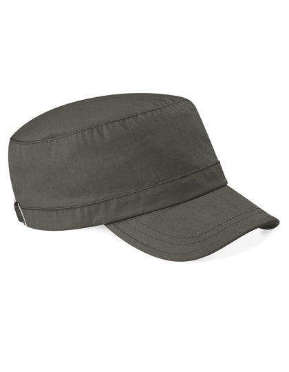 Military/Cuba-Cap aus schwerer Baumwolle von Beechfield – Produkt- und Farbansicht für Textildruck und Stickerei