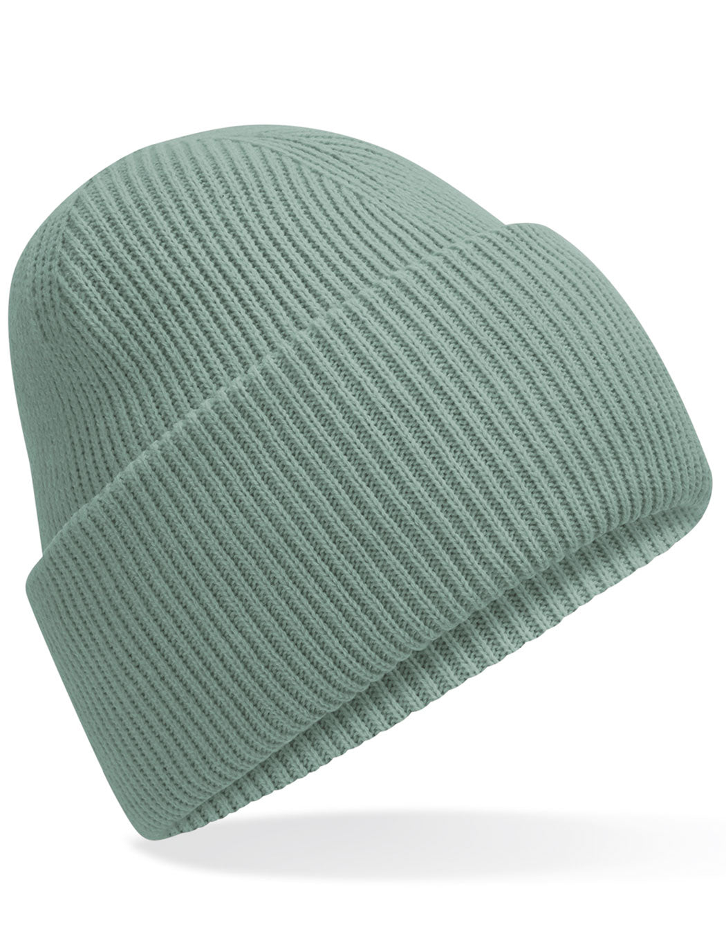 Beechfield Classic Engineered Deep Cuffed Beanie CB385R in Dusty Green