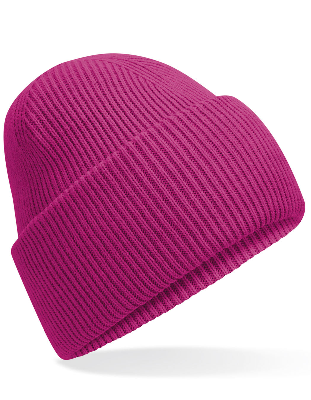 Beechfield Classic Engineered Deep Cuffed Beanie CB385R in Festival Fuchsia