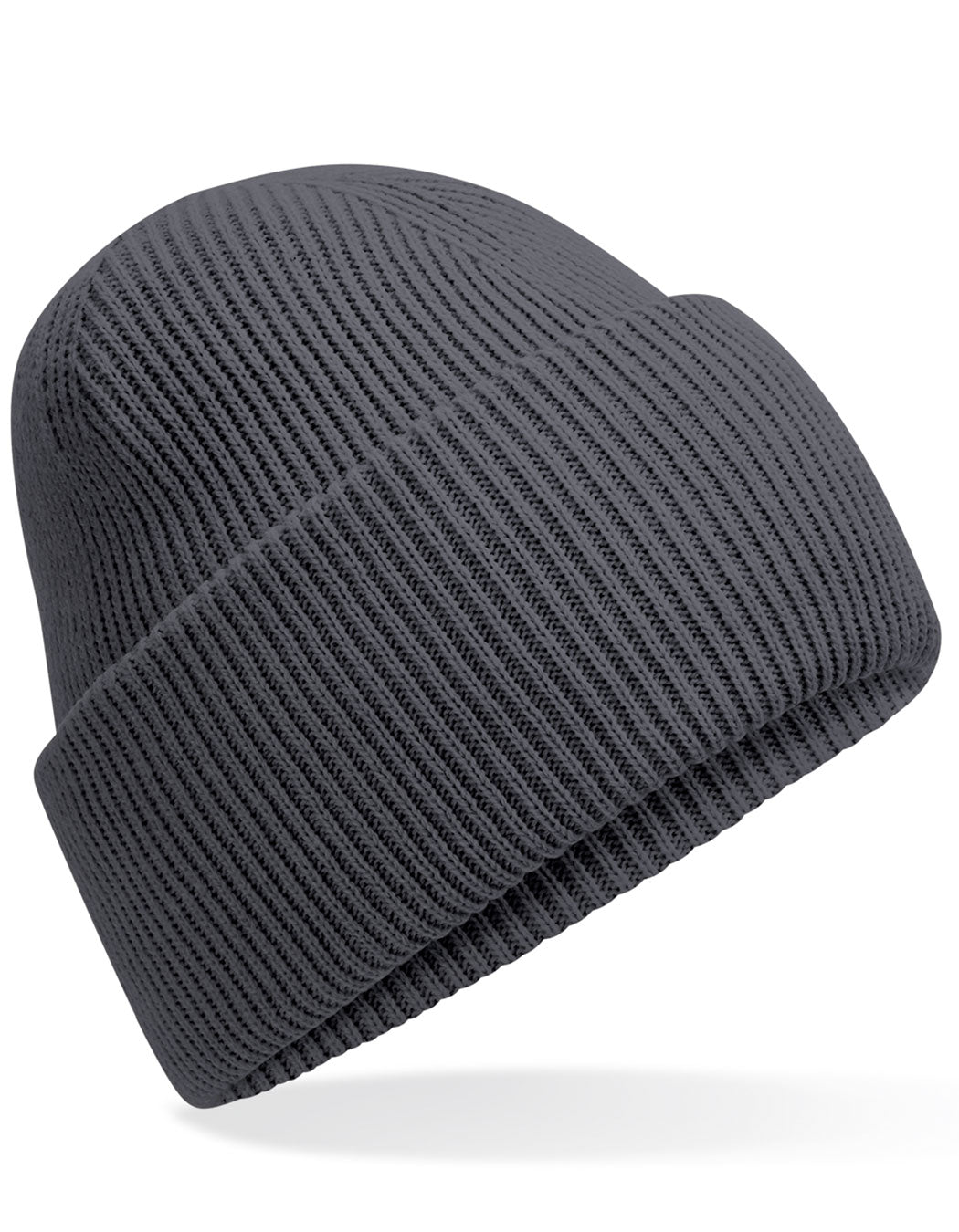 Beechfield Classic Engineered Deep Cuffed Beanie CB385R in Graphite Grey