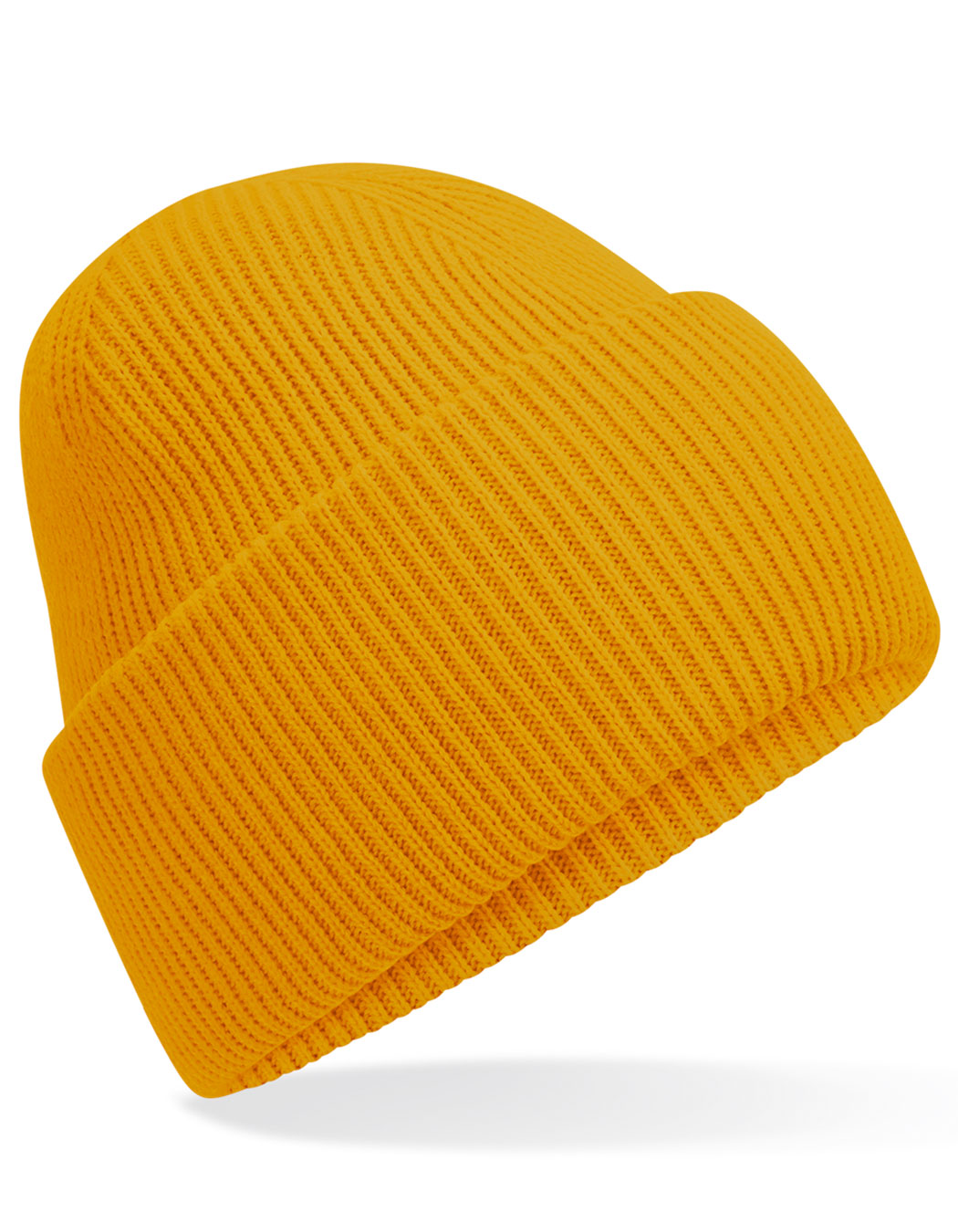 Beechfield Classic Engineered Deep Cuffed Beanie CB385R in Mustard