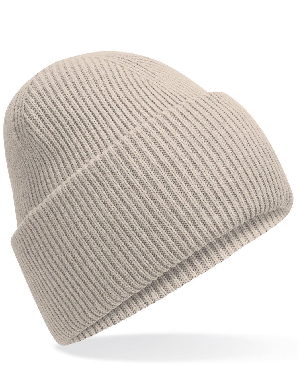 Beechfield Classic Engineered Deep Cuffed Beanie CB385R in Natural Stone