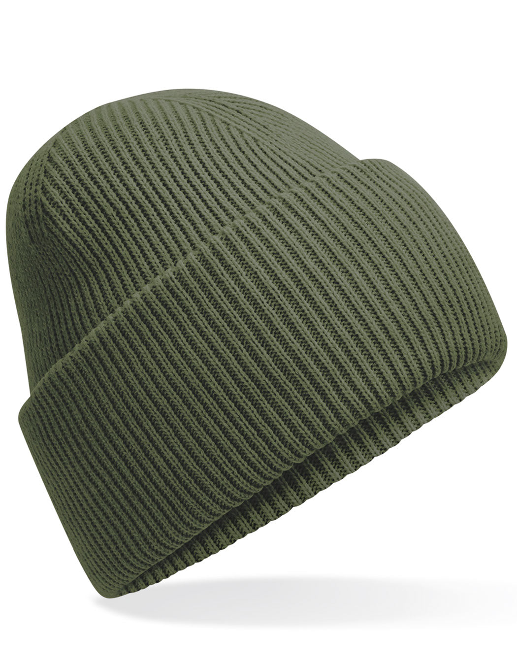 Beechfield Classic Engineered Deep Cuffed Beanie CB385R in Olive Green