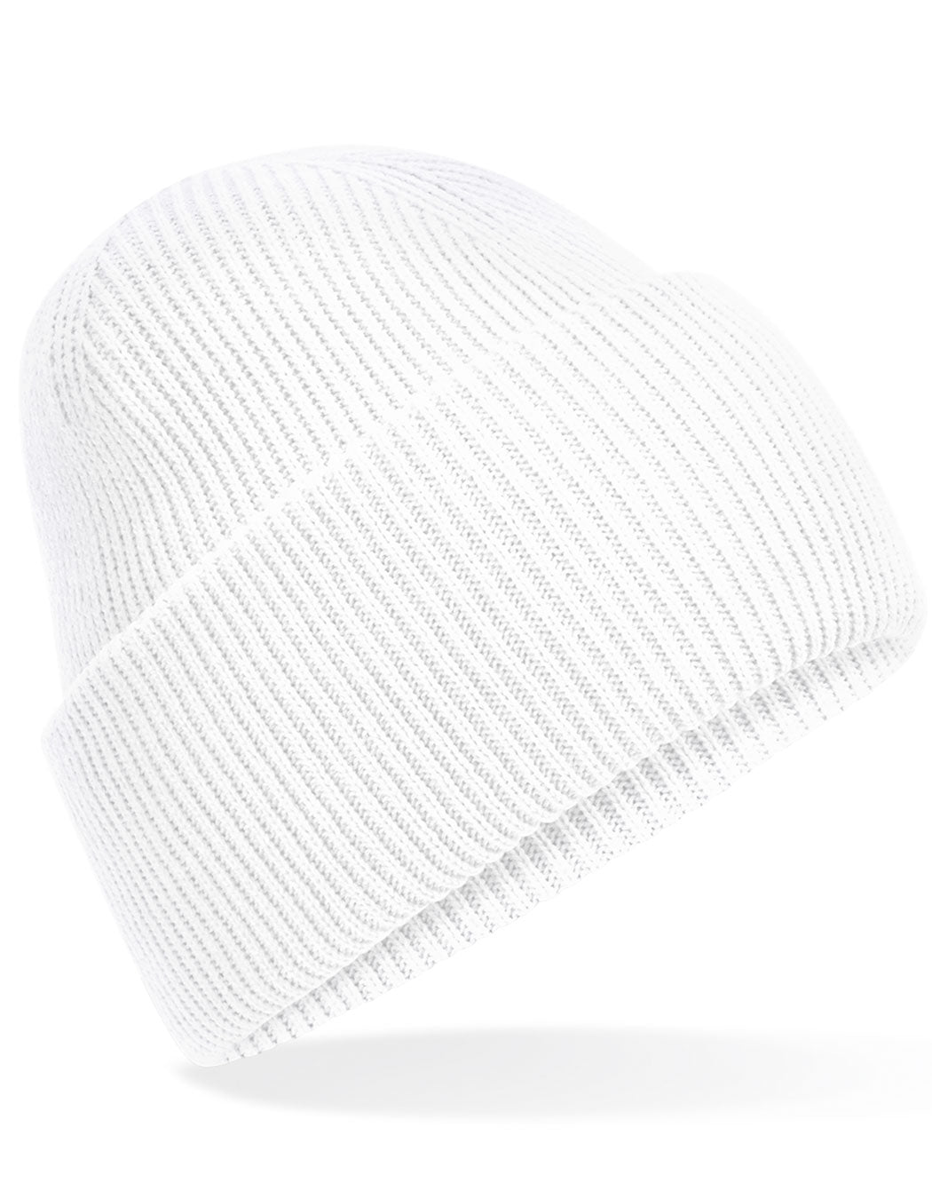 Beechfield Classic Engineered Deep Cuffed Beanie CB385R in White