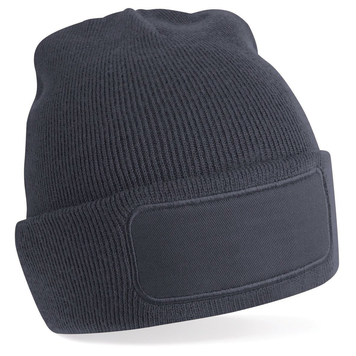 Beanie aus Polyacryl mit Baumwoll-Twill-Aufnäher