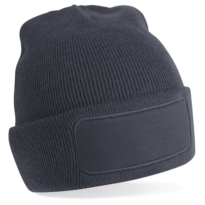 Beanie aus Polyacryl mit Baumwoll-Twill-Aufnäher
