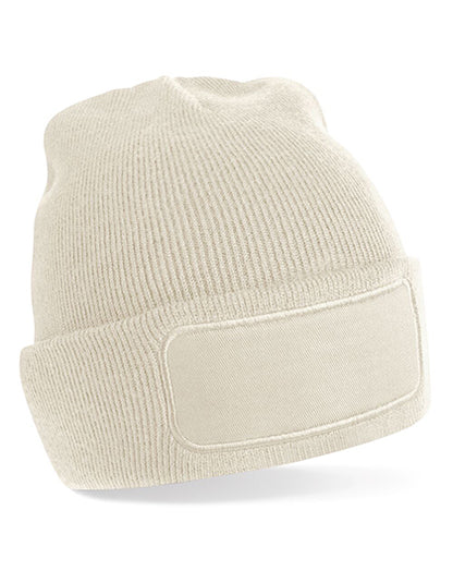 Beanie aus Polyacryl mit Baumwoll-Twill-Aufnäher