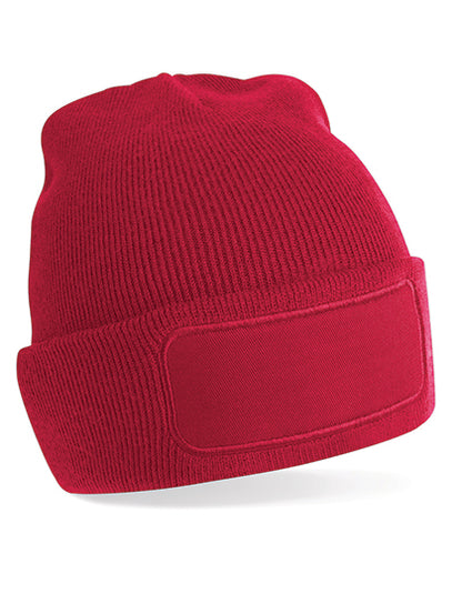 Beanie aus Polyacryl mit Baumwoll-Twill-Aufnäher