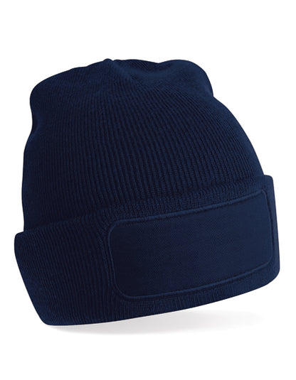 Beanie aus Polyacryl mit Baumwoll-Twill-Aufnäher