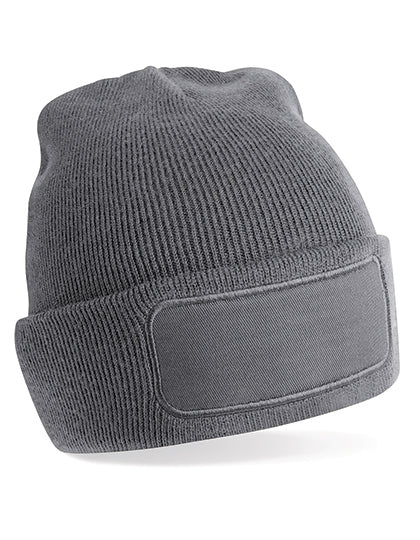Beanie aus Polyacryl mit Baumwoll-Twill-Aufnäher