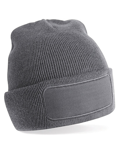 Beanie aus Polyacryl mit Baumwoll-Twill-Aufnäher