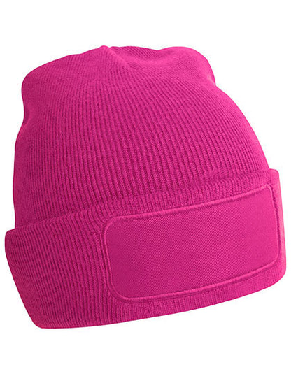Beanie aus Polyacryl mit Baumwoll-Twill-Aufnäher