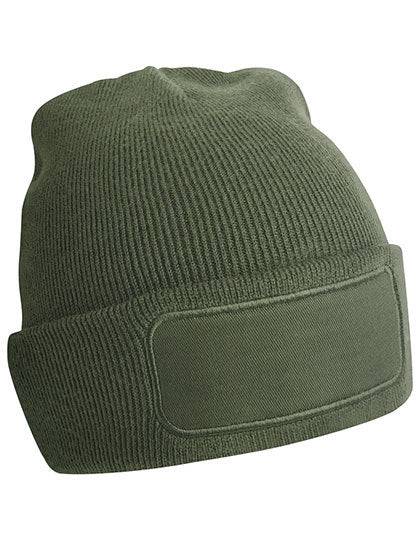 Beanie aus Polyacryl mit Baumwoll-Twill-Aufnäher